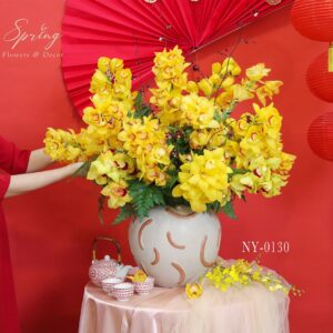 Yellow Orchid Cymbidium - New Year flower - Hoa Tet