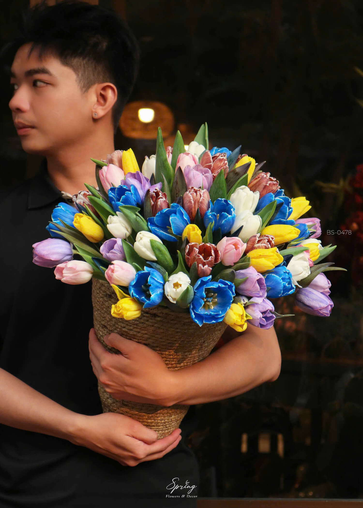 Giỏ hoa Tulip BS-0478 - Image 2