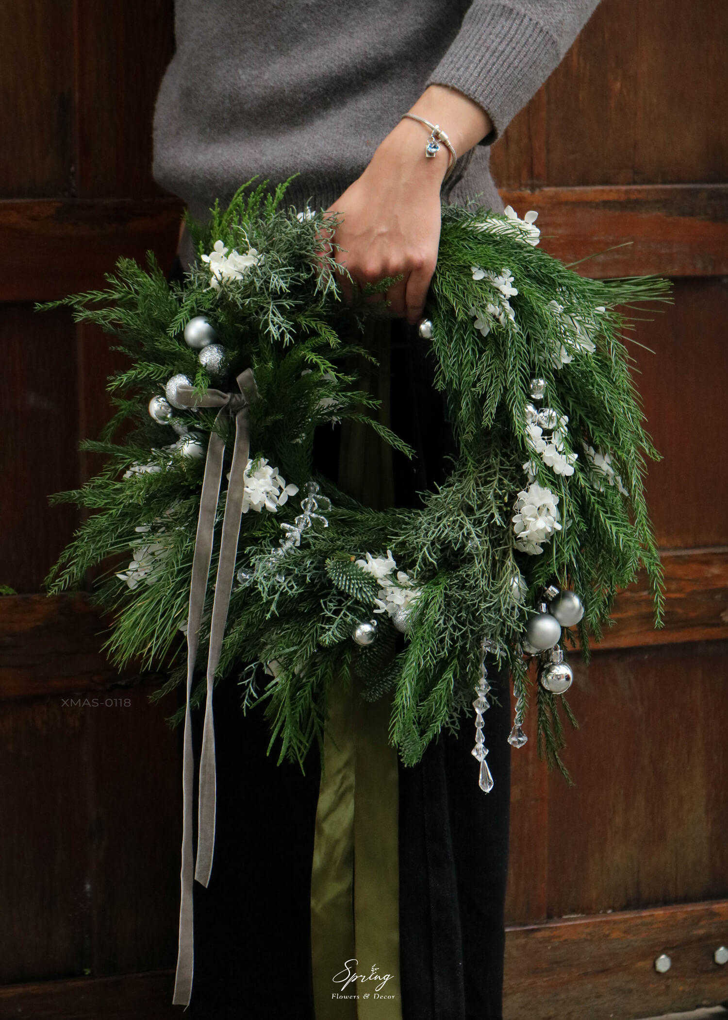 Vòng Nguyệt Quế Giáng Sinh X-MAS 0118 - Image 2