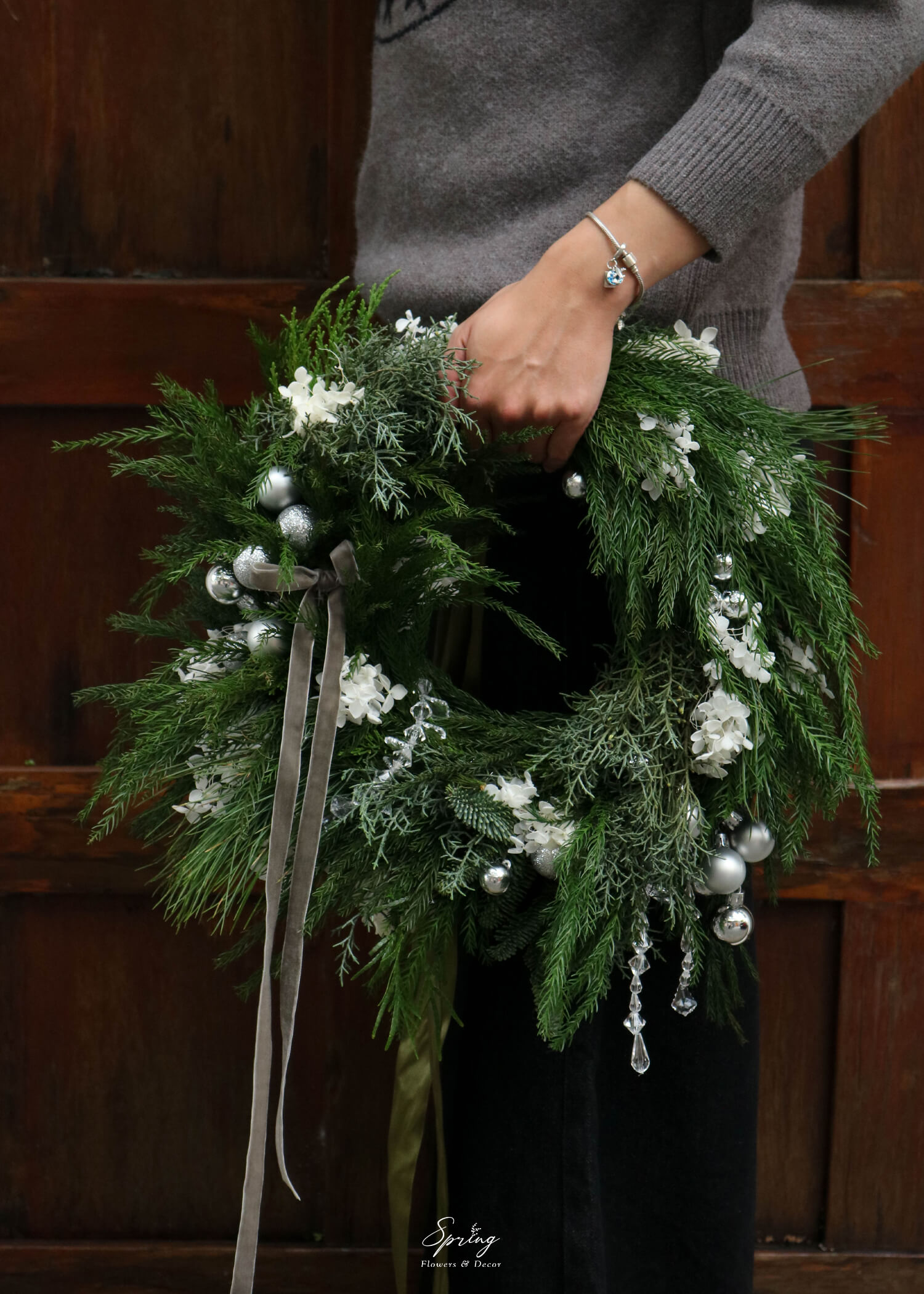 Vòng Nguyệt Quế Giáng Sinh X-MAS 0118