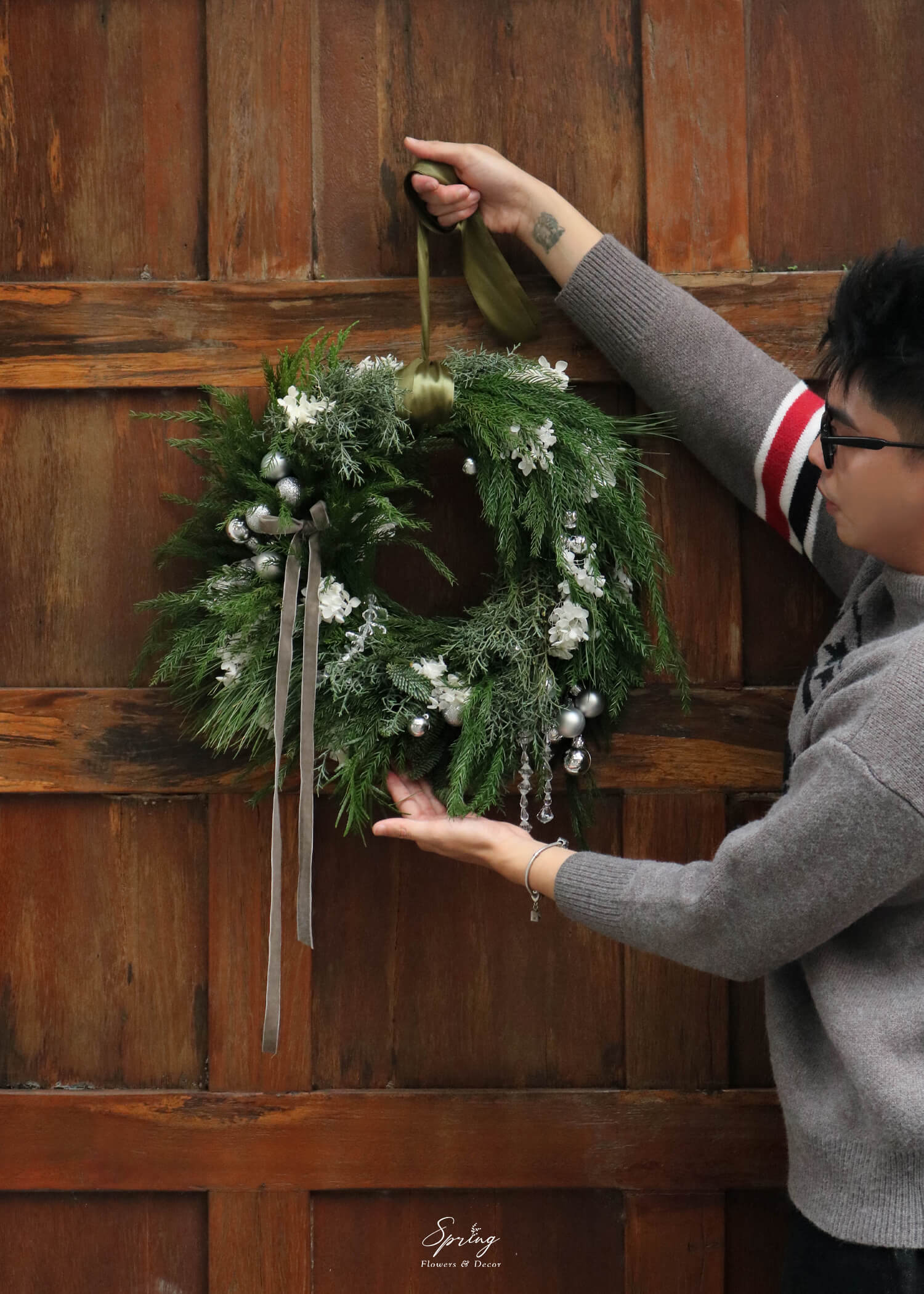 Vòng Nguyệt Quế Giáng Sinh X-MAS 0118 - Image 5