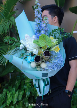 Bó Hoa Cẩm Tú Cầu & Lily Cao Cấp BQ-0846