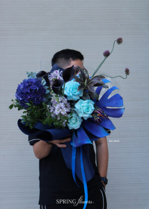 Bó Hoa Xanh Blue Nocturne BQ-0849